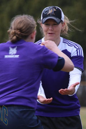 Becky Carlson Head Coach of Quinnipiac University's Women’s Rugby Team