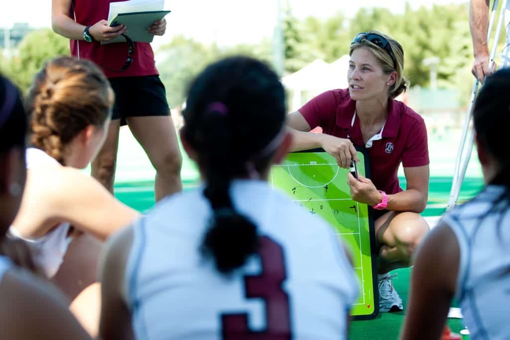 Stanford’s Women’s Field Hockey team Head Coach Tara Danielson 