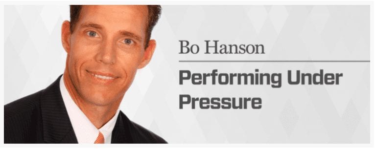 Bo Hanson Performing Under Pressure