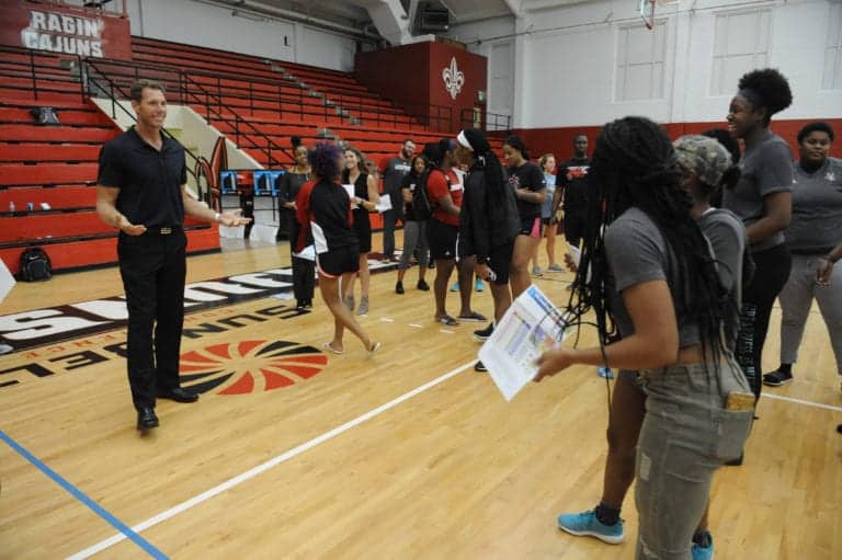 Louisiana Athletic DISC Assessment Tuesday Feb. 262018 at Ear K. Long Gym in Lafayette, La. Photo by Brad Kemp