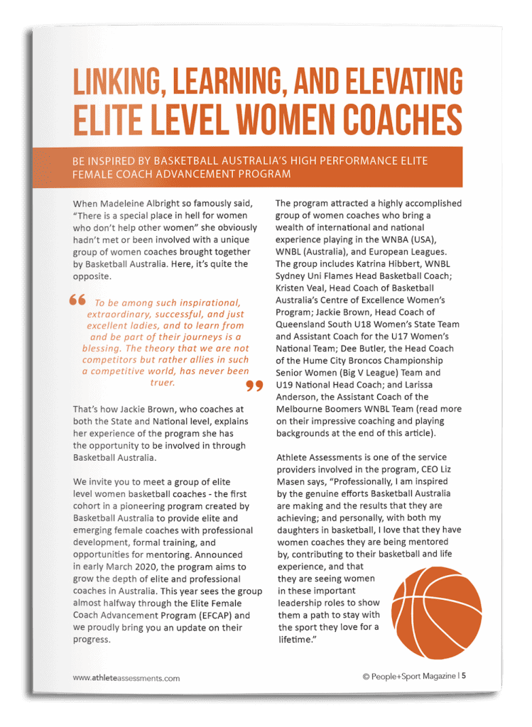 ArticleCover_Linking,Learning,AndElevatingEliteWomenCoaches