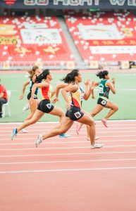 female sprint race