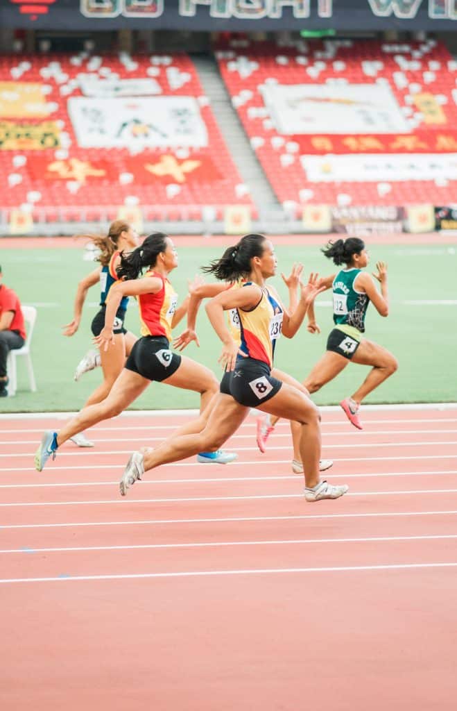female sprint race